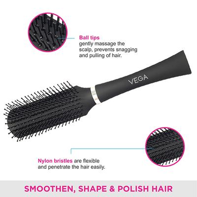 Vega Flat Brush (E5 - FBN) 1's - Hair Brushes