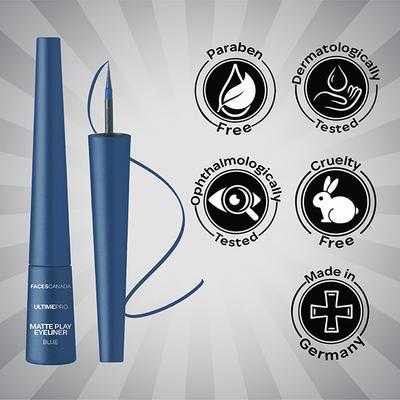 Faces Canada Ultime Pro Matte Play Eyeliner - Sapphire (Blue) 2.5ml - Eyeliners