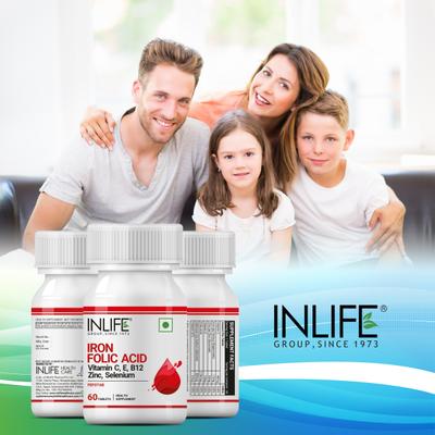 INLIFE Iron Folic Acid Tablets 60's - Multi-Vitamins