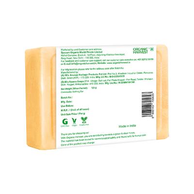 Organic Harvest Luxurious Bathing Bar - Sandalwood and Saffron, Sandalwood and Saffron Bar Soap 125 gm - Soaps