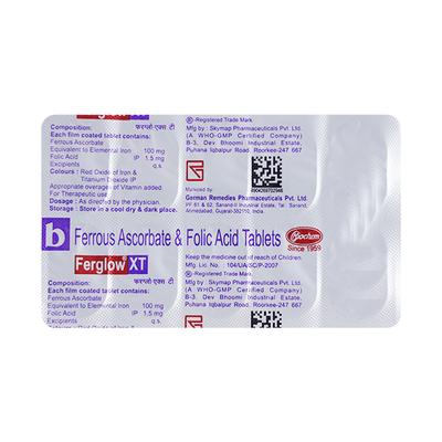 Ferglow XT Tablet 10'S - Iron Supplement/Anaemia-Vma