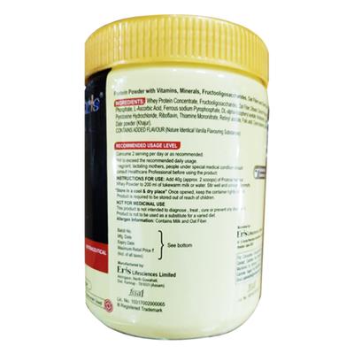 PROTOTAL NATURAL WHEY PROTEIN NO ADDED SUGAR CREAMY VANILLA FLAVOUR Powder 200g - Supplements-Sup