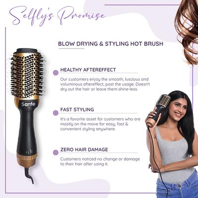 Sanfe Selfly Stunner Blow Drying & Styling Hot Brush 1's - Multi-Stylers