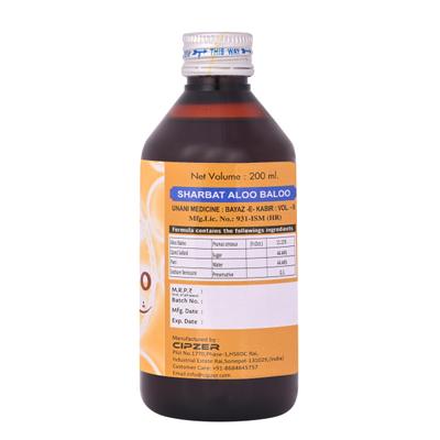 Cipzer Sharbat Aloo Baloo 200 ml - Speciality Medicines