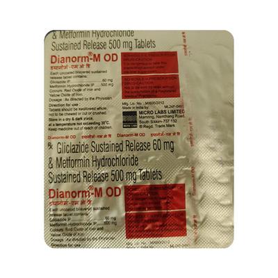 DIANORM M OD Tablet 15's - Diabetes-Ant