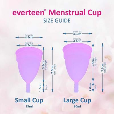 everteen Large Menstrual Cup for Periods in Women - 1 Pack (30ml Capacity) 1's - Menstrual Cups