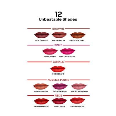 Faces Canada Comfy Matte Lip Color - End Of Story 03, 10Hr Long Stay with Comfort Almond Oil 3 ml - Lipsticks