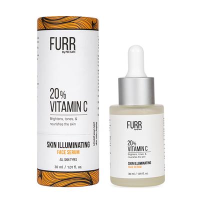 FURR By Pee Safe 20% Vitamin C Skin Face Serum For Skin Illumination Brightens, Tones, & Nourishes the Skin 30 ml - Face Gels