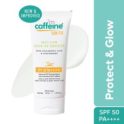 Mcaffeine Green Tea Lotion Sunscreen Spf 50 Pa ++ 50 ml - Body Sunscreen