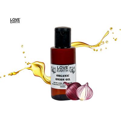 Love Earth Organic Onion Hair Oil 100 ml - Hair Oils