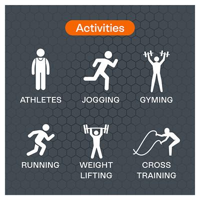 Tynor Abs Support (Neoprene) (UN) - Black & Orange - Back/Abdomen Supports