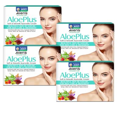Allen Aloe Plus Soft & Smooth Cream 50 gm (Pack Of 4) 1's - Personal Care (Ayush)