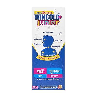 WINCOLD + JUNIOR TUTTI FRUTI ICE CREAM FLAVOUR Suspension 60ml (se) - Cough And Cold-Cou