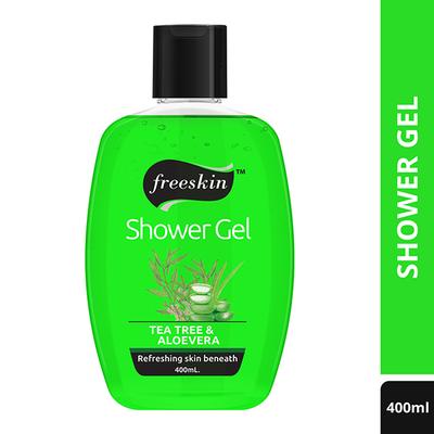 Freeskin Tea Tree & Aloe Vera Shower Gel 400 ml - Shower Gels & Body Wash