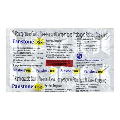 PANSTONE DSR Capsule 10's - Ulcer/Reflux/Flatulence-Aaa