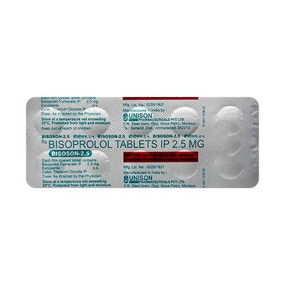 BISOSON 2.5 Tablet 10's - Hypertension-Bet