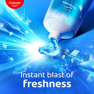 Colgate Max Fresh with Cooling Crystals Blue Gel Toothpaste - Peppermint Ice 150 gm - Toothpaste