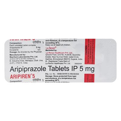 Aripiren 5mg Tablet 10'S - Psychosis-Ans