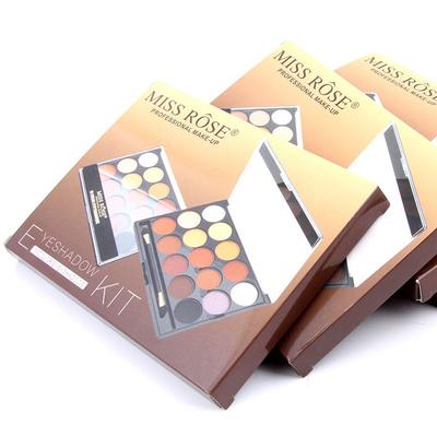 Miss Rose 15 Color Glitter Eyeshadow Palette 7001 - 077NY 01 20 gm - Face Palettes
