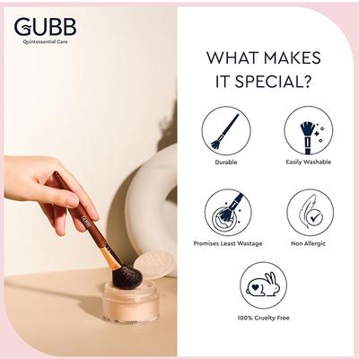 Gubb Essential Trio Kit Set Of 3 (Foundation, Eyeshadow & Lip) 1's - Face Brush