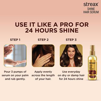 Streax Hair Serum vitalised with Walnut Oil 45 ml - Hair Serums