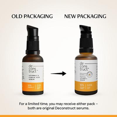 Deconstruct 10% Vitamin C Serum for Brightening Liposomal Technology for Visible Glow (30 ml) - Face Serum