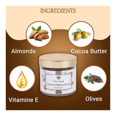 Seer Secrets Luxurious Milking Almond Butter Scrub 175 ml - Scrubs & Exfoliants