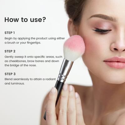 Matt Look Stoned Vibes Baked Highlighter Palette With Highly Pigmented & Lightweight Colors, My valentine-03 25.8 gm - Highlighters & Illuminators