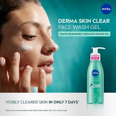 Nivea Face Derma Activate Wash Gel 150 ml - Face Wash & Cleansers