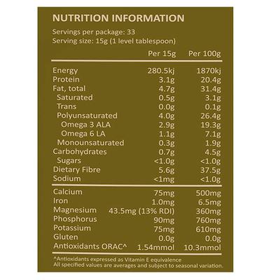 Nourish You Black Chia Seeds 500 gm - Nutritional Bars