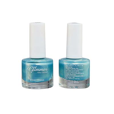 Glimmer Nail Enamel Unicorn Blue 8 ml - Nail Polish