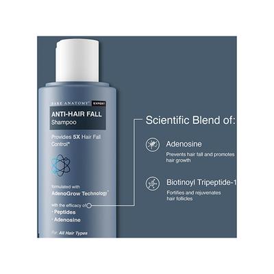 Bare Anatomy Anti Hair Fall Shampoo 5X Hair Fall Control Sulphate & Paraben Free 250 ml - Shampoos