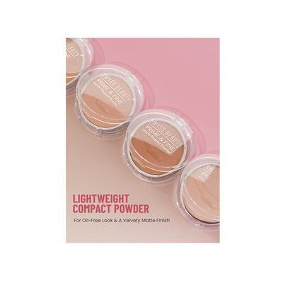 Swiss Beauty Prime and Fine Matte Pressed Powder - (Nude Beige ) 8 gm - Compact Powder