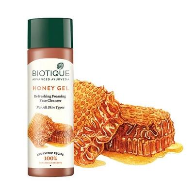 Biotique Bio Honey Gel Refreshing Foaming Face Cleanser - All Skin Types 120 ml - Face Wash & Cleansers