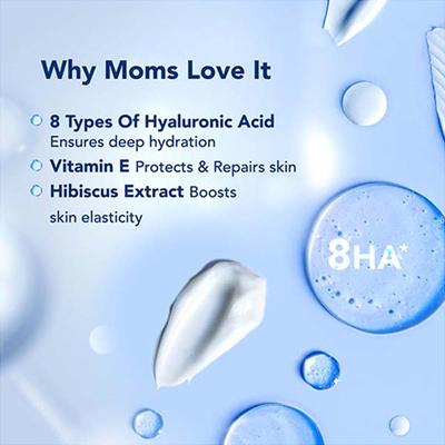 The Moms Co Natural Hydrating Day Cream with Vitamin E and 8 Types of Hyaluronic Acid 50 gm - Face Moisturizers