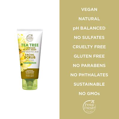 Petal Fresh Tea Tree Blemish Control Facial Scrub With Salicylic Acid 200 ml - Scrubs & Exfoliants