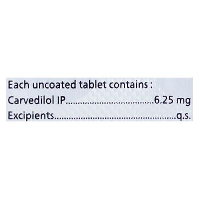 CARDIBEST 6.25 Tablet 10's - Hypertension-Bet