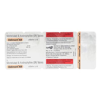 ODIMONT AB Tablet 10's - Asthma/COPD-Ast