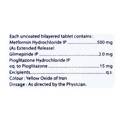 GLYCIREST GP 2 Tablet 10's - Diabetes-Ant
