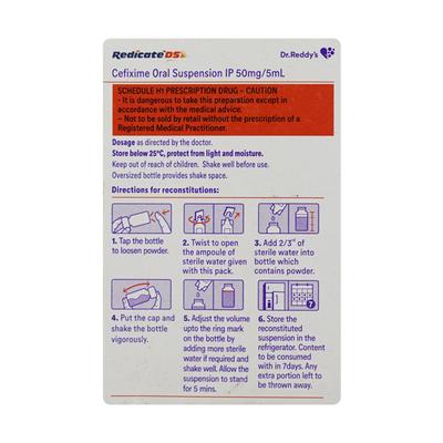 Redicate DS Suspension 30ml - Bacterial Infections-Cep