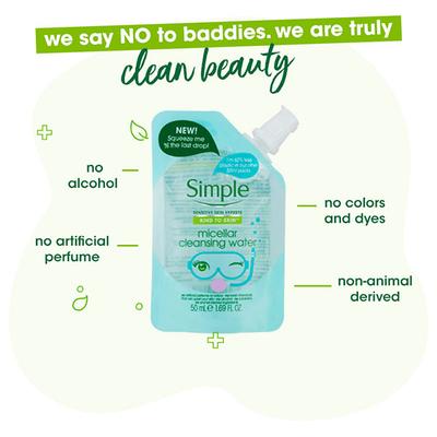 Simple Kind To Skin Micellar Cleansing Water 50 ml - Toners