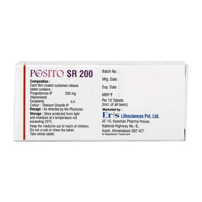 Posito SR 200mg Tablet 10'S - Hormonal Therapy-Oes