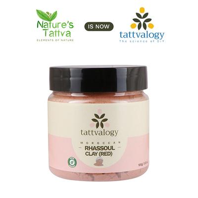 Nature's Tattva Moroccan Rhassoul Clay Powder - Red 100 gm (N) - Skin-Treatment