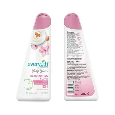 Everyuth Naturals Lotion Rejuvenating Flora Bottle 200 ml - Lotions & Creams