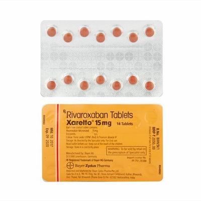 Xarelto 15mg Tablet 14'S - Blood Clot-Ant