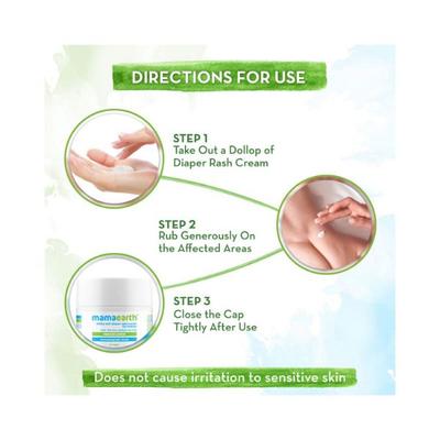 Mamaearth Milky Soft Diaper Rash Cream for Babies with 15% Zinc Oxide & Oat Milk 0+ Year 50gm - Creams, Lotions & Oils