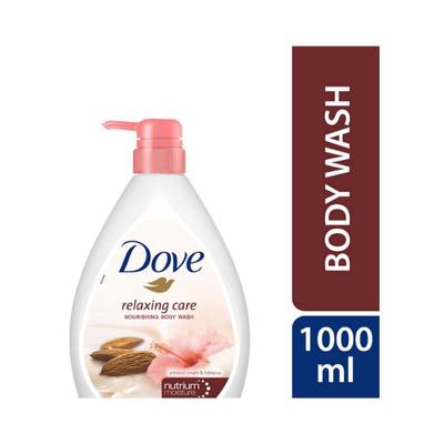 Dove Relaxing Almond Cream Body Wash with Hibiscus for Smooth Skin Scent 1000ml - Shower Gels & Body Wash