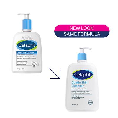 Cetaphil Gentle Skin Cleanser For Dry to Normal - Sensitive Skin 1000 ml - Face Wash & Cleansers