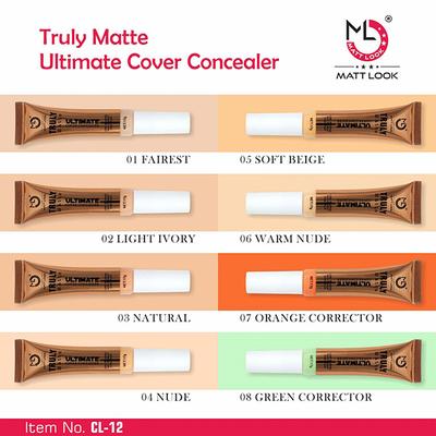 Matt Look Truly Matte Ultimate Cover Concealer, Warm - Nude 17 gm - Concealer