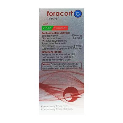 FORACORT G with Dose Counter 120MD Inhaler 7.2g - Asthma/COPD-Ast